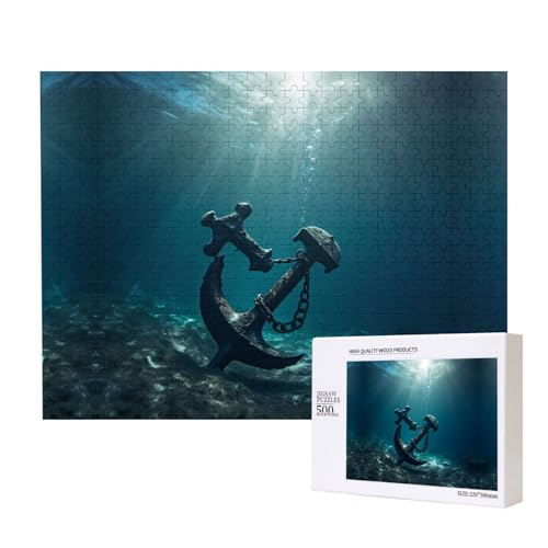 Poezjzw Anchor Puzzles für Erwachsene, 500 Teile, Holzpuzzle für Familie, Freunde, Heimdekoration, Wandkunst, 50 x 38 cm Poezjzw Anchor Puzzles für Erwachsene, 500 Teile, Holzpuzzle für Familie, Freunde, Heimdekoration, Wandkunst, 50 x 38 cm von POEZJZW