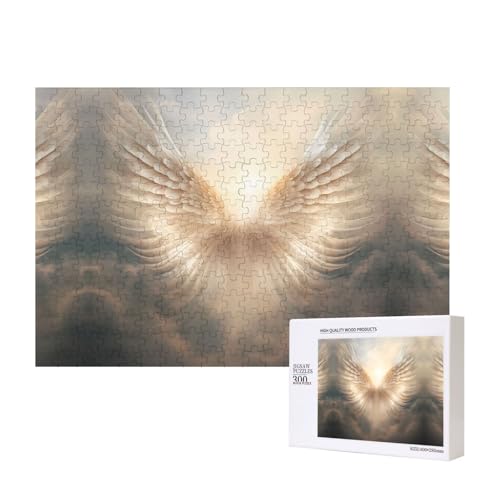 Poezjzw Angel's Feder-Puzzles für Erwachsene, 300 Teile, Holzpuzzle für Familie, Freunde, Heimdekoration, Wandkunst, 15,7 x 27,9 cm Poezjzw Angel's Feder-Puzzles für Erwachsene, 300 Teile, Holzpuzzle für Familie, Freunde, Heimdekoration, Wandkunst, 15,7 x 27,9 cm von POEZJZW