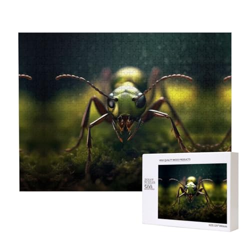 Poezjzw Antworld Puzzle für Erwachsene, 500 Teile, Holzpuzzle für Familie, Freunde, Heimdekoration, Wandkunst, 50 x 38 cm Poezjzw Antworld Puzzle für Erwachsene, 500 Teile, Holzpuzzle für Familie, Freunde, Heimdekoration, Wandkunst, 50 x 38 cm von POEZJZW
