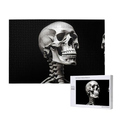 Poezjzw Backbone Puzzles für Erwachsene, 1000 Teile, Holzpuzzle für Familie, Freunde, Heimdekoration, Wandkunst, 75 x 50 cm von POEZJZW