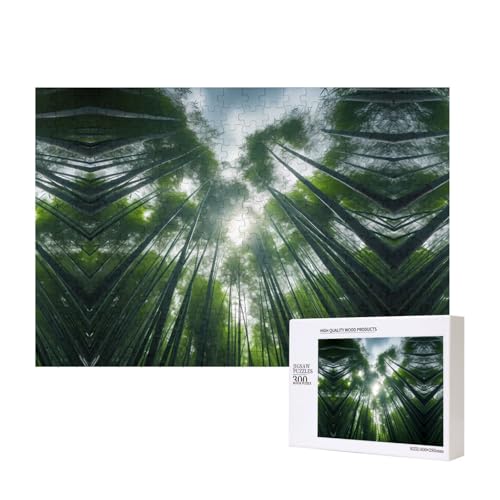 Poezjzw Bambus-Puzzles für Erwachsene, 300 Teile, Holzpuzzle für Familie, Freunde, Heimdekoration, Wandkunst, 15,7 x 27,9 cm Poezjzw Bambus-Puzzles für Erwachsene, 300 Teile, Holzpuzzle für Familie, Freunde, Heimdekoration, Wandkunst, 15,7 x 27,9 cm von POEZJZW