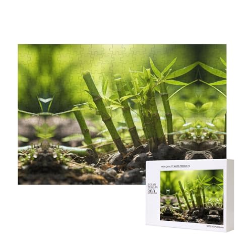 Poezjzw Bambus-Shoot-Puzzles für Erwachsene, 300 Teile, Holzpuzzle für Familie, Freunde, Heimdekoration, Wandkunst, 15,7 x 27,9 cm Poezjzw Bambus-Shoot-Puzzles für Erwachsene, 300 Teile, Holzpuzzle für Familie, Freunde, Heimdekoration, Wandkunst, 15,7 x 27,9 cm von POEZJZW