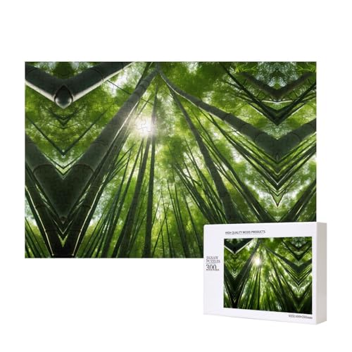 Poezjzw Bambuswald-Puzzles für Erwachsene, 300 Teile, Holzpuzzle für Familie, Freunde, Heimdekoration, Wandkunst, 15,7 x 27,9 cm Poezjzw Bambuswald-Puzzles für Erwachsene, 300 Teile, Holzpuzzle für Familie, Freunde, Heimdekoration, Wandkunst, 15,7 x 27,9 cm von POEZJZW