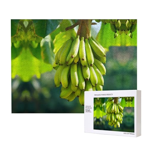 Poezjzw Bananen-Puzzles für Erwachsene, 500 Teile, Holzpuzzle für Familie, Freunde, Heimdekoration, Wandkunst, 50 x 38 cm Poezjzw Bananen-Puzzles für Erwachsene, 500 Teile, Holzpuzzle für Familie, Freunde, Heimdekoration, Wandkunst, 50 x 38 cm von POEZJZW