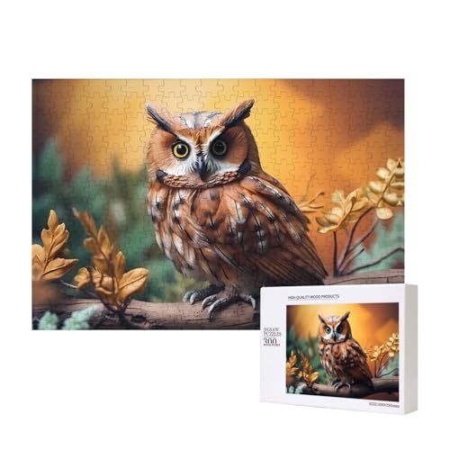 Poezjzw Baum Ast Braun Eule Erwachsene Klassisches Puzzle 300 Teile Holzpuzzle Moderne Wohnkultur Intellektuelles Spiel 40 X 28 CM Poezjzw Baum Ast Braun Eule Erwachsene Klassisches Puzzle 300 Teile Holzpuzzle Moderne Wohnkultur Intellektuelles Spiel 40 X 28 CM von POEZJZW