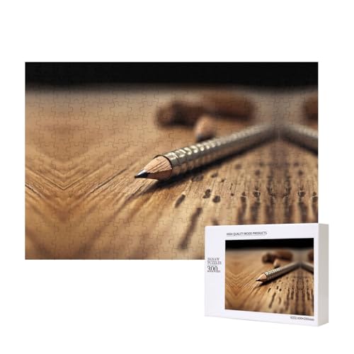 Poezjzw Bleistift-Puzzles für Erwachsene, 300 Teile, Holzpuzzle für Familie, Freunde, Heimdekoration, Wandkunst, 15,7 x 27,9 cm Poezjzw Bleistift-Puzzles für Erwachsene, 300 Teile, Holzpuzzle für Familie, Freunde, Heimdekoration, Wandkunst, 15,7 x 27,9 cm von POEZJZW