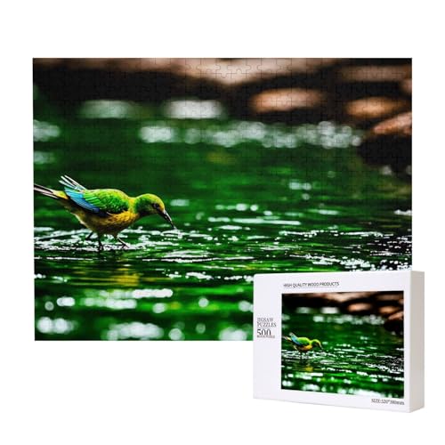 Poezjzw Bluebird Spielen im Wasser Erwachsenen-Puzzle, klassisches Puzzle, 500 Teile, Holzpuzzle, moderne Wohnkultur, intellektuelles Spiel, 52 x 38 cm Poezjzw Bluebird Spielen im Wasser Erwachsenen-Puzzle, klassisches Puzzle, 500 Teile, Holzpuzzle, moderne Wohnkultur, intellektuelles Spiel, 52 x 38 cm von POEZJZW