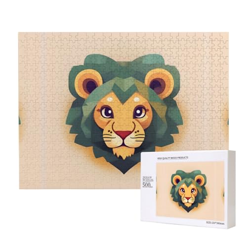 Poezjzw Cartoon Löwe Erwachsene Classic Jigsaw 500 Teile Holzpuzzle Moderne Wohnkultur Intellektuelles Spiel 52 X 38CM Poezjzw Cartoon Löwe Erwachsene Classic Jigsaw 500 Teile Holzpuzzle Moderne Wohnkultur Intellektuelles Spiel 52 X 38CM von POEZJZW