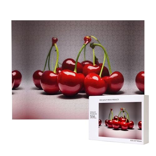 Poezjzw Chilean Cherries Klassisches Puzzle für Erwachsene, 500 Teile, Holzpuzzle, moderne Wohnkultur, intellektuelles Spiel, 52 x 38 cm Poezjzw Chilean Cherries Klassisches Puzzle für Erwachsene, 500 Teile, Holzpuzzle, moderne Wohnkultur, intellektuelles Spiel, 52 x 38 cm von POEZJZW