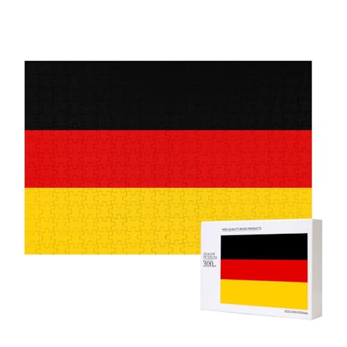 Poezjzw Deutsche Flagge, klassisches Puzzle für Erwachsene, 300 Teile, Holzpuzzle, moderne Wohnkultur, intellektuelles Spiel, 40 x 28 cm Poezjzw Deutsche Flagge, klassisches Puzzle für Erwachsene, 300 Teile, Holzpuzzle, moderne Wohnkultur, intellektuelles Spiel, 40 x 28 cm von POEZJZW