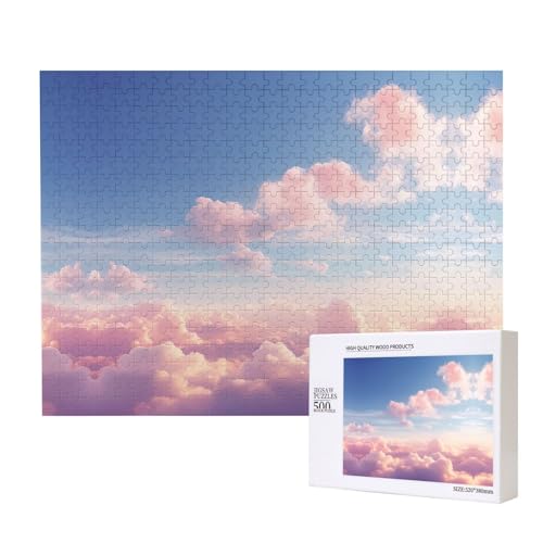 Poezjzw Ein großes Puzzle für Erwachsene, 500 Teile, Holzpuzzle für Familie, Freunde, Heimdekoration, Wandkunst, 50 x 38 cm Poezjzw Ein großes Puzzle für Erwachsene, 500 Teile, Holzpuzzle für Familie, Freunde, Heimdekoration, Wandkunst, 50 x 38 cm von POEZJZW