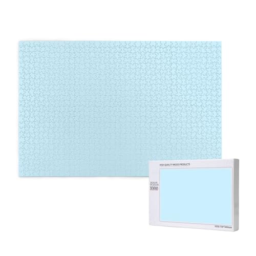 Poezjzw Einfarbiges kleines frisches Erwachsenen-Puzzle, 1000 Teile, Holzpuzzle, moderne Heimdekoration, intellektuelles Spiel, 75 x 50 cm Poezjzw Einfarbiges kleines frisches Erwachsenen-Puzzle, 1000 Teile, Holzpuzzle, moderne Heimdekoration, intellektuelles Spiel, 75 x 50 cm von POEZJZW