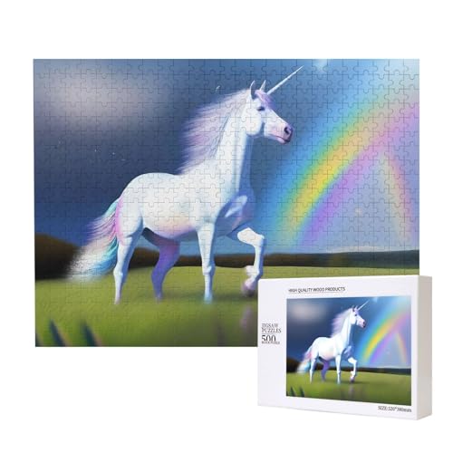 Poezjzw Einhorn Erwachsene Classic Jigsaw 500 Teile Holzpuzzle Moderne Wohnkultur Intellektuelles Spiel 52 X 38CM Poezjzw Einhorn Erwachsene Classic Jigsaw 500 Teile Holzpuzzle Moderne Wohnkultur Intellektuelles Spiel 52 X 38CM von POEZJZW