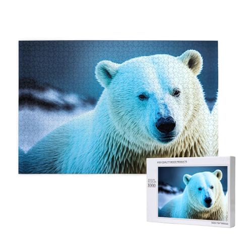Poezjzw Eisbär-Puzzle für Erwachsene, klassisches Puzzle, 1000 Teile, Holzpuzzle, moderne Wohnkultur, intellektuelles Spiel, 75 x 50 cm Poezjzw Eisbär-Puzzle für Erwachsene, klassisches Puzzle, 1000 Teile, Holzpuzzle, moderne Wohnkultur, intellektuelles Spiel, 75 x 50 cm von POEZJZW
