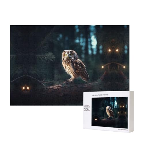 Poezjzw Eulen-Puzzles für Erwachsene, 300 Teile, Holzpuzzle für Familie, Freunde, Heimdekoration, Wandkunst, 15,7 x 27,9 cm Poezjzw Eulen-Puzzles für Erwachsene, 300 Teile, Holzpuzzle für Familie, Freunde, Heimdekoration, Wandkunst, 15,7 x 27,9 cm von POEZJZW
