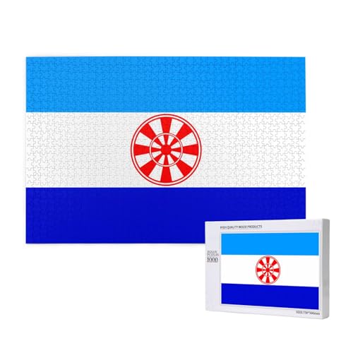Poezjzw Ewenke Puzzle mit Nationalflagge für Erwachsene, 1000 Teile, Holzpuzzle für Familie, Freunde, Heimdekoration, Wandkunst, 75 x 50 cm Poezjzw Ewenke Puzzle mit Nationalflagge für Erwachsene, 1000 Teile, Holzpuzzle für Familie, Freunde, Heimdekoration, Wandkunst, 75 x 50 cm von POEZJZW