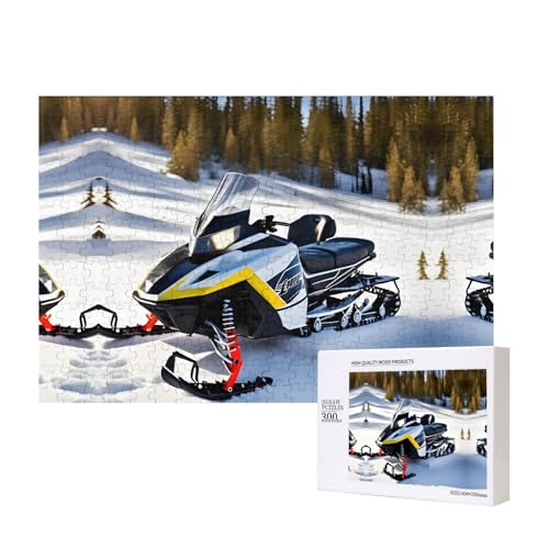 Poezjzw Fortschrittliches Schneemobil für Erwachsene, klassisches Puzzle, 300 Teile, Holzpuzzle, moderne Wohnkultur, intellektuelles Spiel, 40 x 28 cm Poezjzw Fortschrittliches Schneemobil für Erwachsene, klassisches Puzzle, 300 Teile, Holzpuzzle, moderne Wohnkultur, intellektuelles Spiel, 40 x 28 cm von POEZJZW
