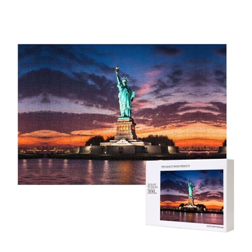 Poezjzw Freiheitsstatue, USA-Puzzles für Erwachsene, 300 Teile, Holzpuzzle für Familie, Freunde, Heimdekoration, Wandkunst, 15,7 x 27,9 cm Poezjzw Freiheitsstatue, USA-Puzzles für Erwachsene, 300 Teile, Holzpuzzle für Familie, Freunde, Heimdekoration, Wandkunst, 15,7 x 27,9 cm von POEZJZW