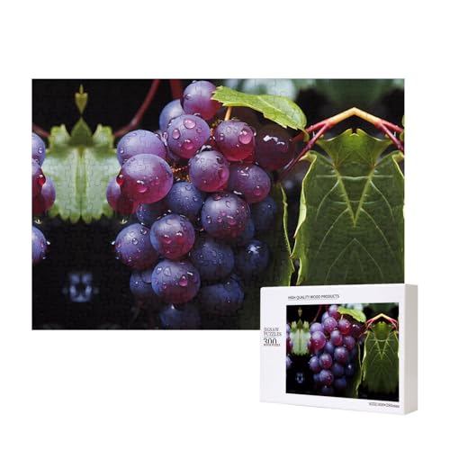 Poezjzw Fresh Grapes Klassisches Puzzle für Erwachsene, 300 Teile, Holzpuzzle, moderne Wohnkultur, intellektuelles Spiel, 40 x 28 cm Poezjzw Fresh Grapes Klassisches Puzzle für Erwachsene, 300 Teile, Holzpuzzle, moderne Wohnkultur, intellektuelles Spiel, 40 x 28 cm von POEZJZW