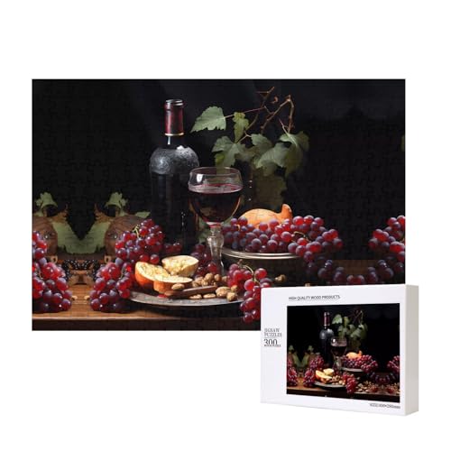 Poezjzw Fruits And Wines Klassisches Puzzle für Erwachsene, 300 Teile, Holzpuzzle, moderne Wohnkultur, intellektuelles Spiel, 40 x 28 cm Poezjzw Fruits And Wines Klassisches Puzzle für Erwachsene, 300 Teile, Holzpuzzle, moderne Wohnkultur, intellektuelles Spiel, 40 x 28 cm von POEZJZW