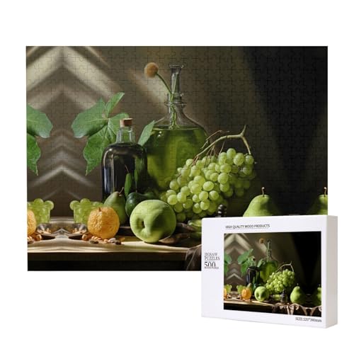 Poezjzw Glaspuzzles für Erwachsene, 500 Teile, Holzpuzzle für Familie, Freunde, Heimdekoration, Wandkunst, 50 x 38 cm Poezjzw Glaspuzzles für Erwachsene, 500 Teile, Holzpuzzle für Familie, Freunde, Heimdekoration, Wandkunst, 50 x 38 cm von POEZJZW
