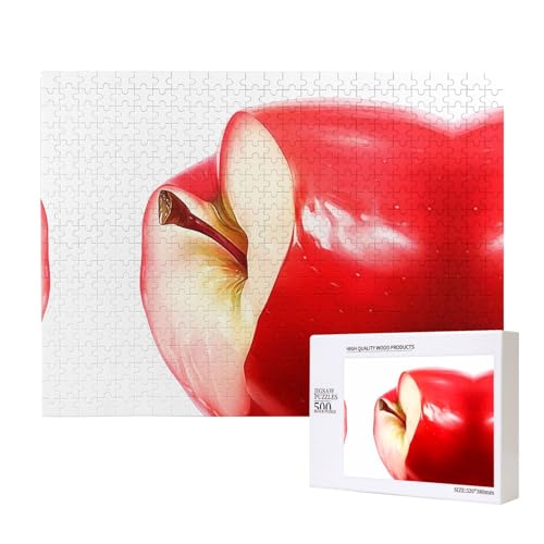Poezjzw Granatapfel-Puzzles für Erwachsene, 500 Teile, Holzpuzzle für Familie, Freunde, Heimdekoration, Wandkunst, 50 x 38 cm von POEZJZW