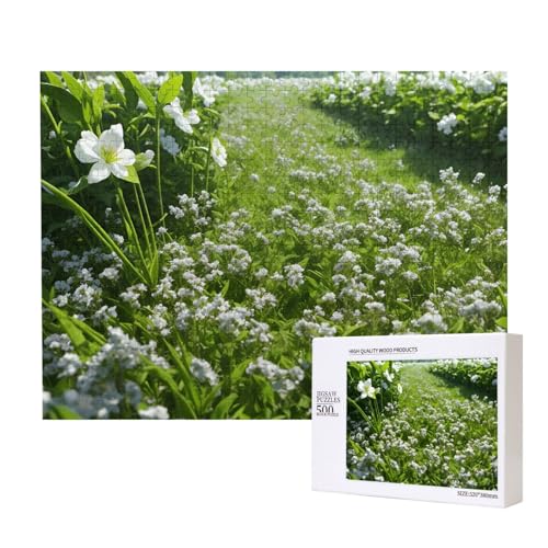 Poezjzw Grüne und Blumen Erwachsenen-Puzzle, klassisches Puzzle, 500 Teile, Holzpuzzle, moderne Wohnkultur, intellektuelles Spiel, 52 x 38 cm Poezjzw Grüne und Blumen Erwachsenen-Puzzle, klassisches Puzzle, 500 Teile, Holzpuzzle, moderne Wohnkultur, intellektuelles Spiel, 52 x 38 cm von POEZJZW