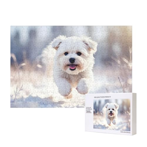 Poezjzw Happy Dog Klassisches Puzzle für Erwachsene, 300 Teile, Holzpuzzle, moderne Wohnkultur, intellektuelles Spiel, 40 x 28 cm Poezjzw Happy Dog Klassisches Puzzle für Erwachsene, 300 Teile, Holzpuzzle, moderne Wohnkultur, intellektuelles Spiel, 40 x 28 cm von POEZJZW