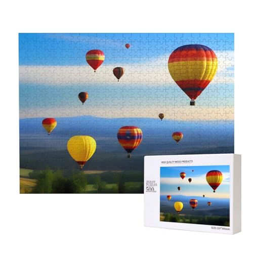 Poezjzw Heißluftballon im Himmel Erwachsene Classic Jigsaw 500 Teile Holzpuzzle Moderne Wohnkultur Intellektuelles Spiel 52 X 38CM Poezjzw Heißluftballon im Himmel Erwachsene Classic Jigsaw 500 Teile Holzpuzzle Moderne Wohnkultur Intellektuelles Spiel 52 X 38CM von POEZJZW