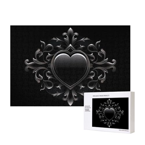 Poezjzw Herzschnitz-Puzzles für Erwachsene, 300 Teile, Holzpuzzle für Familie, Freunde, Heimdekoration, Wandkunst, 15,7 x 27,9 cm Poezjzw Herzschnitz-Puzzles für Erwachsene, 300 Teile, Holzpuzzle für Familie, Freunde, Heimdekoration, Wandkunst, 15,7 x 27,9 cm von POEZJZW