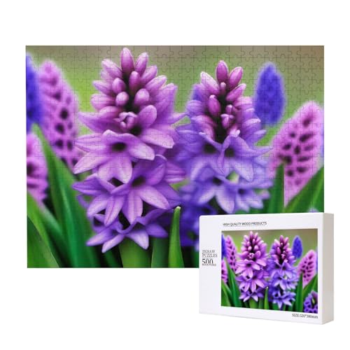 Poezjzw Hyacinth Klassisches Puzzle für Erwachsene, 500 Teile, Holzpuzzle, moderne Wohnkultur, intellektuelles Spiel, 52 x 38 cm Poezjzw Hyacinth Klassisches Puzzle für Erwachsene, 500 Teile, Holzpuzzle, moderne Wohnkultur, intellektuelles Spiel, 52 x 38 cm von POEZJZW