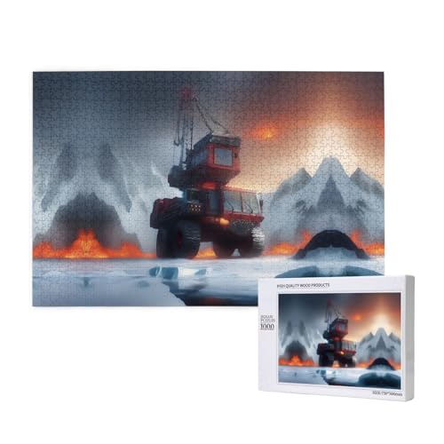 Poezjzw Ice and Fire Klassisches Puzzle für Erwachsene, 1000 Teile, Holzpuzzle, moderne Wohnkultur, intellektuelles Spiel, 75 x 50 cm Poezjzw Ice and Fire Klassisches Puzzle für Erwachsene, 1000 Teile, Holzpuzzle, moderne Wohnkultur, intellektuelles Spiel, 75 x 50 cm von POEZJZW