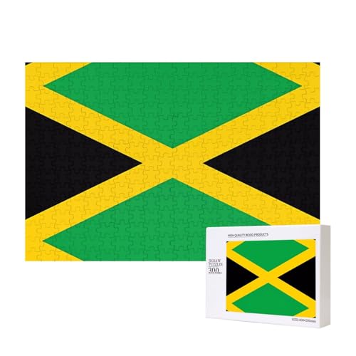 Poezjzw Jamaika-Flagge, klassisches Puzzle für Erwachsene, 300 Teile, Holzpuzzle, moderne Wohnkultur, intellektuelles Spiel, 40 x 28 cm Poezjzw Jamaika-Flagge, klassisches Puzzle für Erwachsene, 300 Teile, Holzpuzzle, moderne Wohnkultur, intellektuelles Spiel, 40 x 28 cm von POEZJZW