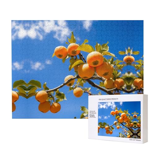 Poezjzw Kaki-Puzzles für Erwachsene, 500 Teile, Holzpuzzle für Familie, Freunde, Heimdekoration, Wandkunst, 500 x 38 cm Poezjzw Kaki-Puzzles für Erwachsene, 500 Teile, Holzpuzzle für Familie, Freunde, Heimdekoration, Wandkunst, 500 x 38 cm von POEZJZW