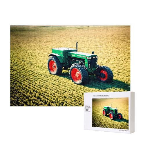 Poezjzw Klassisches Puzzle "Traktor auf Grasland", 300 Teile, Holzpuzzle, moderne Wohnkultur, intellektuelles Spiel, 40 x 28 cm Poezjzw Klassisches Puzzle "Traktor auf Grasland", 300 Teile, Holzpuzzle, moderne Wohnkultur, intellektuelles Spiel, 40 x 28 cm von POEZJZW