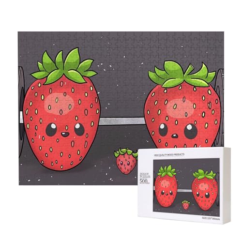 Poezjzw Klassisches Puzzle für Erwachsene, Erdbeergröße, 500 Teile, Holzpuzzle, moderne Wohnkultur, intellektuelles Spiel, 52 x 38 cm Poezjzw Klassisches Puzzle für Erwachsene, Erdbeergröße, 500 Teile, Holzpuzzle, moderne Wohnkultur, intellektuelles Spiel, 52 x 38 cm von POEZJZW