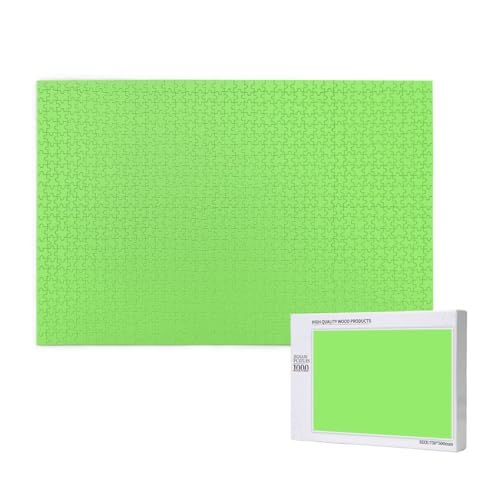 Poezjzw Klassisches Puzzle für Erwachsene, einfarbig, 1000 Teile, Holzpuzzle, moderne Heimdekoration, intellektuelles Spiel, 75 x 50 cm, Hellgrün Poezjzw Klassisches Puzzle für Erwachsene, einfarbig, 1000 Teile, Holzpuzzle, moderne Heimdekoration, intellektuelles Spiel, 75 x 50 cm, Hellgrün von POEZJZW