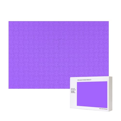 Poezjzw Klassisches Puzzle für Erwachsene, einfarbig, Hellviolett, 300 Teile, Holzpuzzle, moderne Heimdekoration, intellektuelles Spiel, 40 x 28 cm Poezjzw Klassisches Puzzle für Erwachsene, einfarbig, Hellviolett, 300 Teile, Holzpuzzle, moderne Heimdekoration, intellektuelles Spiel, 40 x 28 cm von POEZJZW