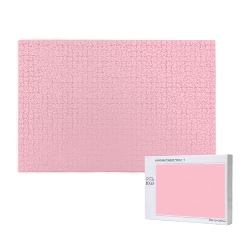 Poezjzw Klassisches Puzzle für Erwachsene, einfarbig, Rosa, 1000 Teile, Holzpuzzle, moderne Heimdekoration, intellektuelles Spiel, 75 x 50 cm Poezjzw Klassisches Puzzle für Erwachsene, einfarbig, Rosa, 1000 Teile, Holzpuzzle, moderne Heimdekoration, intellektuelles Spiel, 75 x 50 cm von POEZJZW