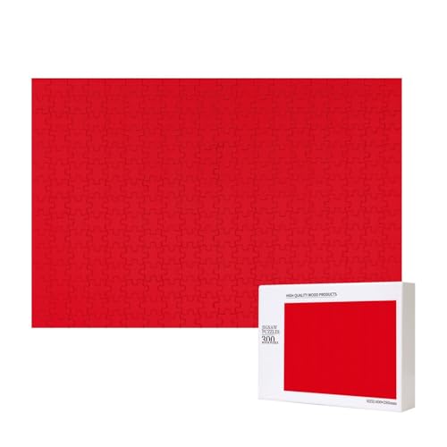 Poezjzw Klassisches Puzzle für Erwachsene, einfarbig, Rot, 300 Teile, Holzpuzzle, moderne Heimdekoration, intellektuelles Spiel, 40 x 28 cm Poezjzw Klassisches Puzzle für Erwachsene, einfarbig, Rot, 300 Teile, Holzpuzzle, moderne Heimdekoration, intellektuelles Spiel, 40 x 28 cm von POEZJZW