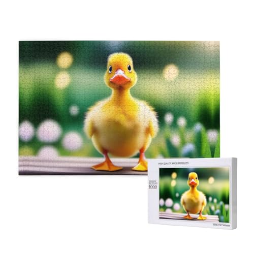 Poezjzw Klassisches Puzzle für Erwachsene, gelbes Entchen, 1000 Teile, Holzpuzzle, moderne Heimdekoration, intellektuelles Spiel, 75 x 50 cm Poezjzw Klassisches Puzzle für Erwachsene, gelbes Entchen, 1000 Teile, Holzpuzzle, moderne Heimdekoration, intellektuelles Spiel, 75 x 50 cm von POEZJZW