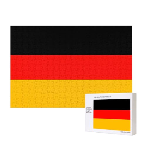 Poezjzw Klassisches Puzzle mit Deutschland-Flagge, 300 Teile, Holzpuzzle, moderne Wohnkultur, intellektuelles Spiel, 40 x 28 cm Poezjzw Klassisches Puzzle mit Deutschland-Flagge, 300 Teile, Holzpuzzle, moderne Wohnkultur, intellektuelles Spiel, 40 x 28 cm von POEZJZW