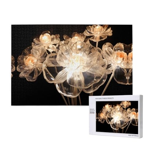 Poezjzw Klassisches Puzzle mit Gewinde für Erwachsene, 1000 Teile, Holzpuzzle, moderne Wohnkultur, intellektuelles Spiel, 75 x 50 cm von POEZJZW