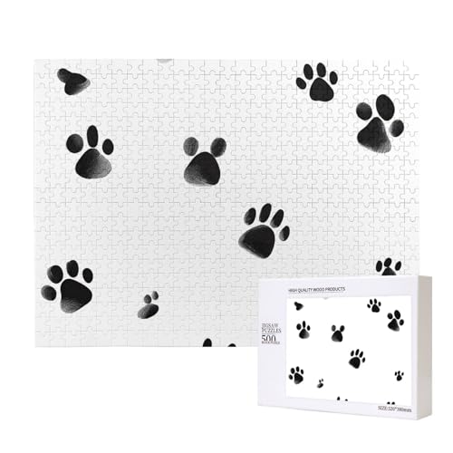 Poezjzw Klassisches Puzzle mit Katzenmotiv, 500 Teile, Holzpuzzle, moderne Wohnkultur, intellektuelles Spiel, 52 x 38 cm Poezjzw Klassisches Puzzle mit Katzenmotiv, 500 Teile, Holzpuzzle, moderne Wohnkultur, intellektuelles Spiel, 52 x 38 cm von POEZJZW