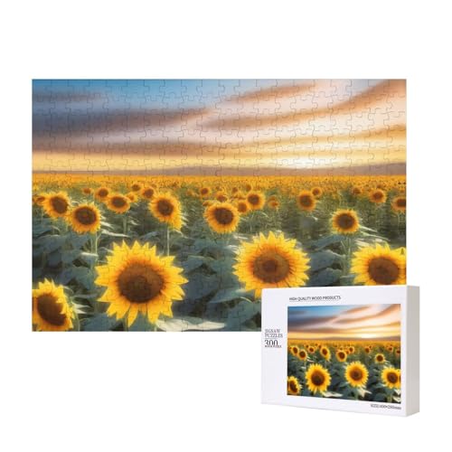 Poezjzw Klassisches Puzzle mit Sonnenblumen, Meer, 300 Teile, Holzpuzzle, moderne Wohnkultur, intellektuelles Spiel, 40 x 28 cm Poezjzw Klassisches Puzzle mit Sonnenblumen, Meer, 300 Teile, Holzpuzzle, moderne Wohnkultur, intellektuelles Spiel, 40 x 28 cm von POEZJZW