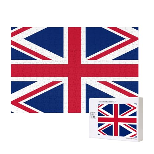 Poezjzw Klassisches Puzzle mit britischer Flagge, 300 Teile, Holzpuzzle, moderne Wohnkultur, intellektuelles Spiel, 40 x 28 cm Poezjzw Klassisches Puzzle mit britischer Flagge, 300 Teile, Holzpuzzle, moderne Wohnkultur, intellektuelles Spiel, 40 x 28 cm von POEZJZW