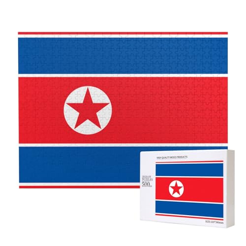 Poezjzw Klassisches Puzzle mit koreanischer Flagge, 500 Teile, Holzpuzzle, moderne Wohnkultur, intellektuelles Spiel, 52 x 38 cm Poezjzw Klassisches Puzzle mit koreanischer Flagge, 500 Teile, Holzpuzzle, moderne Wohnkultur, intellektuelles Spiel, 52 x 38 cm von POEZJZW