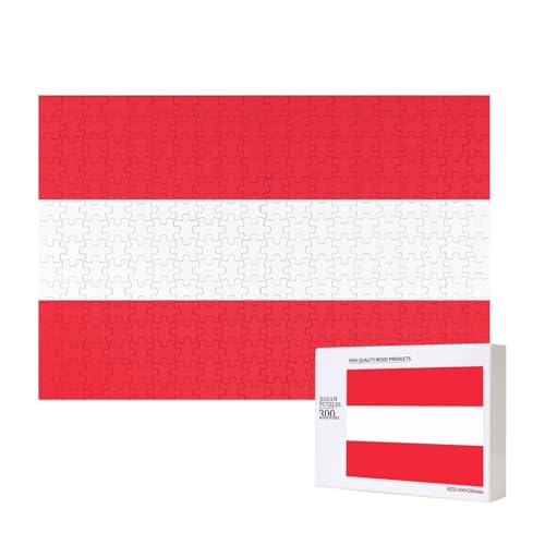Poezjzw Klassisches Puzzle mit österreichischer Flagge, 300 Teile, Holzpuzzle, moderne Wohnkultur, intellektuelles Spiel, 40 x 28 cm Poezjzw Klassisches Puzzle mit österreichischer Flagge, 300 Teile, Holzpuzzle, moderne Wohnkultur, intellektuelles Spiel, 40 x 28 cm von POEZJZW