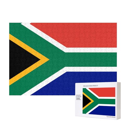 Poezjzw Klassisches Puzzle mit südafrikanischer Flagge, 300 Teile, Holzpuzzle, moderne Wohnkultur, intellektuelles Spiel, 40 x 28 cm Poezjzw Klassisches Puzzle mit südafrikanischer Flagge, 300 Teile, Holzpuzzle, moderne Wohnkultur, intellektuelles Spiel, 40 x 28 cm von POEZJZW