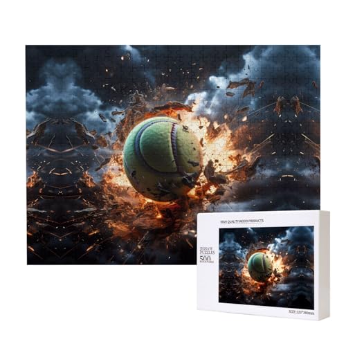 Poezjzw Lightning Fever Tennis Erwachsenen-Puzzle, klassisches Puzzle, 500 Teile, Holzpuzzle, moderne Wohnkultur, intellektuelles Spiel, 52 x 38 cm Poezjzw Lightning Fever Tennis Erwachsenen-Puzzle, klassisches Puzzle, 500 Teile, Holzpuzzle, moderne Wohnkultur, intellektuelles Spiel, 52 x 38 cm von POEZJZW